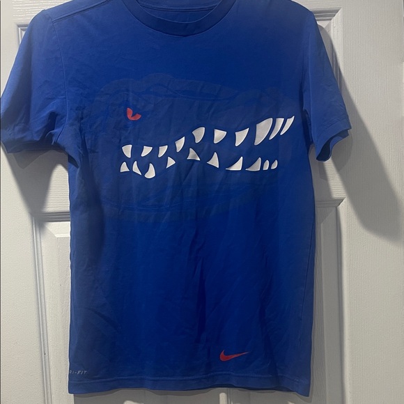 Nike Blue Florida Gators T-Shirt with White and Orange Graphic - Picture 1 of 4